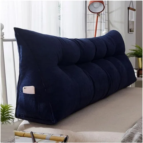 Vista 8 de EORNOW Almohada de cuña para cabecero, almohada de lectura de cuña para cama/sofá, cojín triangular para respaldo grande con funda extraíble