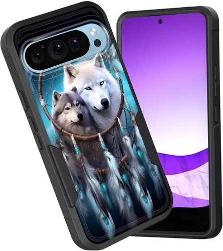 Vista 58 de Funda para Pixel 6A, funda híbrida de doble capa resistente a prueba de golpes de policarbonato duro de silicona suave TPU para Google Pixel 6A