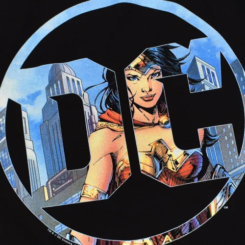 Vista 6 de Popfunk Camiseta y calcomanías con logotipo de Wonder Woman