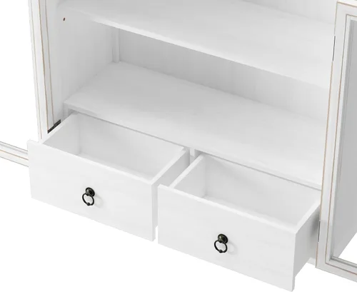 Vista 8 de Pared blanca del cuarto de baño de la cocina del gabinete de la Blanco