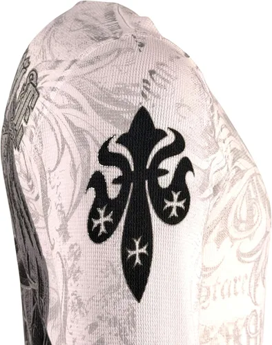 Vista 8 de Xtreme Couture by Affliction - Camisa térmica de manga larga para hombre Blanco (Hércules)