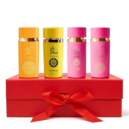 Vista 8 de AFLUXE Set de perfume para mujer, 4 piezas, perfume de larga duración