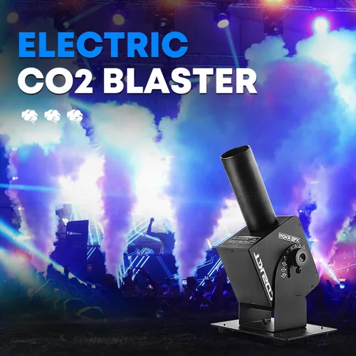 Vista 3 de MOKA SFX Máquina de chorro de CO2 Máquina de chorro de cañón de CO2 Control de potencia ajustable de ángulo de 110 ° para espectáculos de fiesta