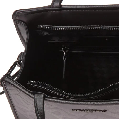 Vista 5 de Karl Lagerfeld Paris Maybelle Satchel, pistola BLKDK, BlkDk Gun