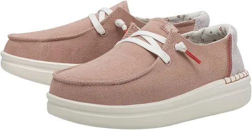 Vista 4 de Hey Dude Wendy Rise Peacock - Mocasines con cordones, para mujer, cómodos y ligeros