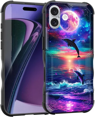Vista 61 de Funda para iPhone Air, [doble capa] [protección contra caídas de grado militar de 10 pies] Funda resistente a prueba de golpes para iPhone Air