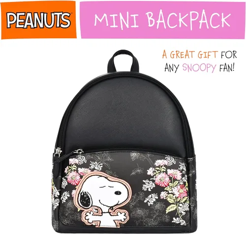Vista 6 de Danielle Nicole DANI Peanuts Mini Mochila Pequeño Libro Negro
