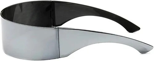 Vista 5 de WebDeals TM - Gafas de sol Futuristic Cyclops Alien Shield Monoblock