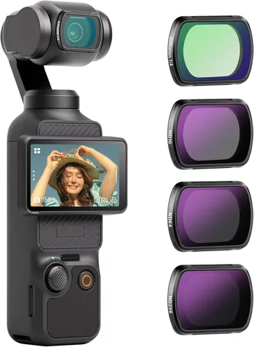 Vista 16 de Conjunto de Filtros con Efecto Magnético NEEWER Compatible con DJI OSMO Pocket 3 Combo de Accesorios para Creadores, Paquete de 4 Filtros 8X