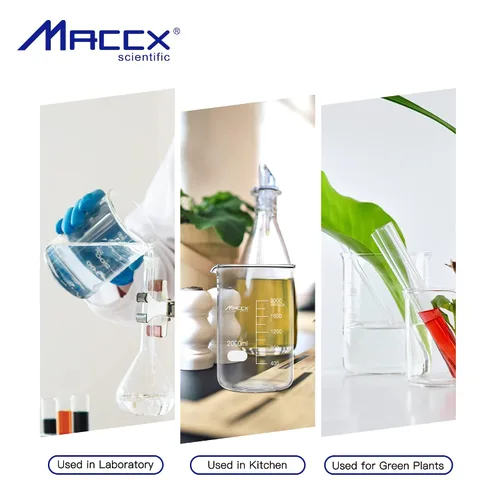 Vista 20 de Vaso de vidrio resistente de 3.4 onzas (3.4 fl oz), 3.3 Griffin de borosilicato de forma baja con graduación impresa, paquete de 4, BKL100-004