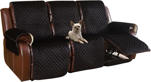 Vista 22 de Fundas de terciopelo reclinables antideslizantes, impermeables, grandes para sillas reclinables, para sillas de cuero, funda de sofá reclinable