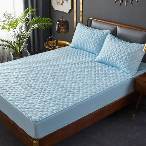 Vista 27 de ZIQINPSQ Sábana bajera amarilla tamaño twin, sábana bajera de bolsillo profundo, cálida para invierno, transpirable, antideslizante, perfecta