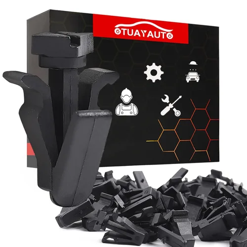 Vista 21 de OTUAYAUTO 10184895 140 clips de retención de remaches de plástico para puerta de parachoques de guardabarros de repuesto para Jeep Wrangler 07-20
