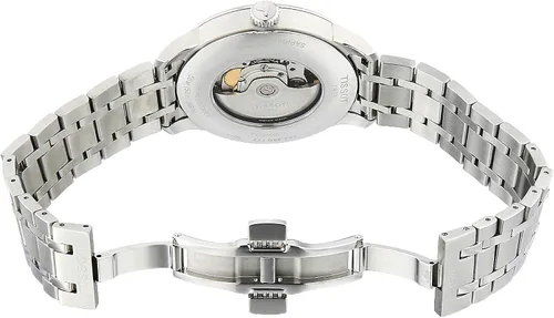 Vista 10 de Tissot Reloj de vestir de acero inoxidable Chemin Des Tourelles para hombre, color gris T0994071103300, Gris, Contemporáneo