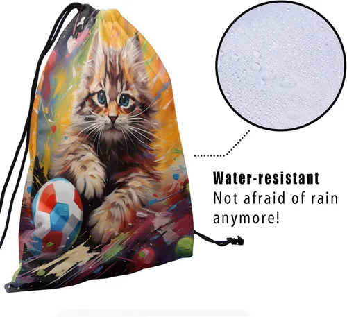Vista 109 de Bolsa de agarre de gimnasia de piel de animal, bolsa de gimnasia con cordón ajustable, bolsa de cuerda para fauna silvestre, Mariposas Galaxy