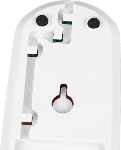 Vista 9 de Teléfono con cable para montaje en pared, sonido claro, multifuncional, fácil de usar, ahorro de espacio (blanco)