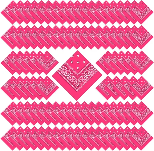 Vista 16 de 100 bandanas a granel, bandanas de cachemira para hombres y mujeres