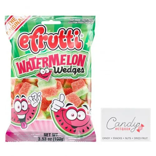 Vista 3 de eFrutti - Bolsas de caramelo de goma de 3.5 onzas (manojo de plátanos) Con adhesivo Candy Retailer