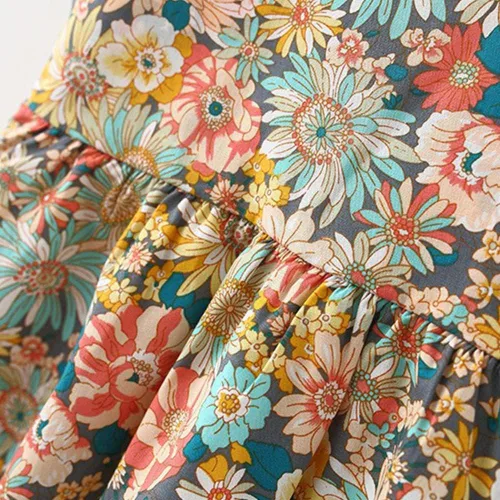Vista 35 de Vestido tutú de verano para niñas pequeñas, sin espalda, vestido de princesa para fiesta de cumpleaños, vestido de verano con lazo floral