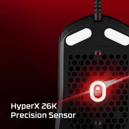 Vista 3 de HyperX Pulsefire Haste 2 - Mouse para juegos con cable, ultraligero, 1.87 oz, frecuencia de sondeo de 8000 Hz, sensor de precisión, cable Hyperflex