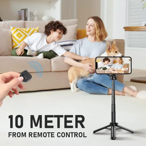 Vista 7 de 2025 Nuevo palo magnético multifuncional 4 en 1 para selfie, trípode universal de rotación de 360° con control remoto, trípode Mag extensible