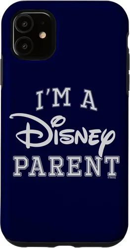 Vista 8 de iPhone 16 Disney I'm A Disney Parent Collegiate Big Text Logo Case