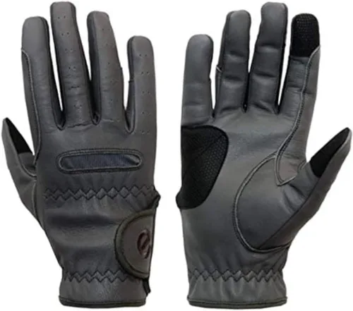 Vista 7 de eGlove eQUEST GripPro Guantes de Cuero con Pantalla Táctil para Equitación