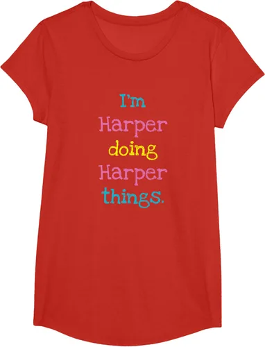 Vista 60 de Harper - Camiseta de regalo para niños con texto personalizado