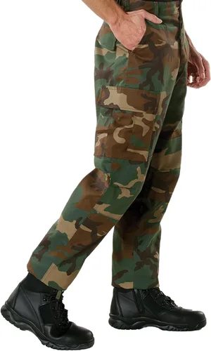 Vista 7 de Rothco - Pantalones tácticos de camuflaje estilo uniforme militar BDU, tipo cargo