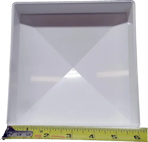 Vista 2 de Tapa de vinilo de 6 x 6 pulgadas (blanco)