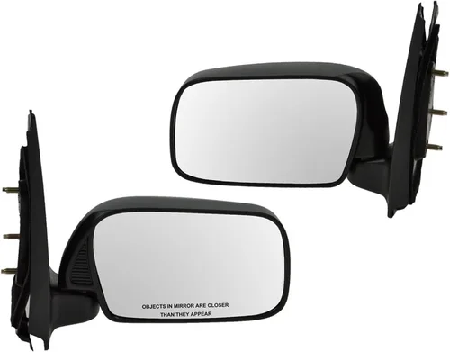 Vista 194 de TRQ Conjunto de 2 piezas de espejo lateral para conductor y pasajero, ajuste eléctrico, sin calefacción, sin memoria, color negro, compatible