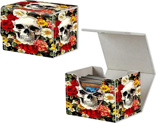 Vista 12 de MTG Commander - Caja de cartas intercambiables, más de 100 tarjetas con funda con funda de piel sintética, caja de almacenamiento de tarjetas