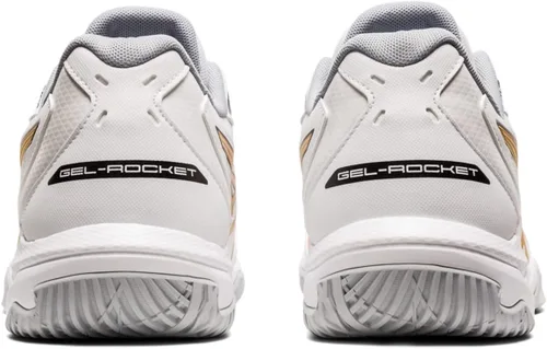 Vista 5 de ASICS Gel-Rocket 10 Indoor Court Zapatos para hombre, BlancoOro puro.