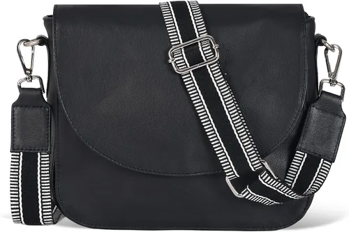 Vista 23 de Bolso bandolera de cuero genuino para mujer con correa ajustable, bolsillo para móvil y cremallera exterior e