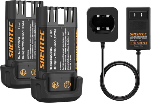 Vista 12 de Shentec Batería de 1500mAh 8V compatible con DEWALT DCB080