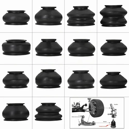 Vista 8 de 14 piezas de cubierta protectora de polvo de goma para brazo de varilla giratoria universal, cabeza de bola de unión para auto, accesorios