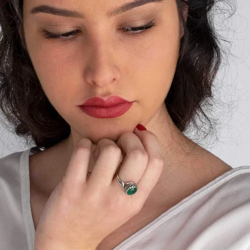 Vista 67 de 925 Sterling Silver Gemstone Rings for Women - Anniversary Rings for Women - Sterling Silver Rings for Women - Dainty Sterling Silver Rings