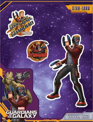Vista 19 de Marvel Guardianes de la Galaxia Groot Calcomanías – Juego de 3 calcomanías de vinilo para coche, laptop, computadora, monopatín, calcomanías
