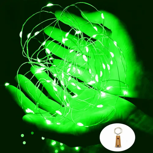 Vista 10 de Mini luces de hadas rosas, funcionan con pilas, 20 luces LED con cable plateado de 7 pies, luces de hadas para decoración de Navidad, Halloween