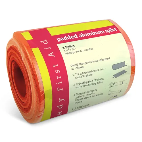 Vista 2 de Ever Ready First Aid Férula universal de aluminio, 36 pulgadas enrollada, 5 onzas