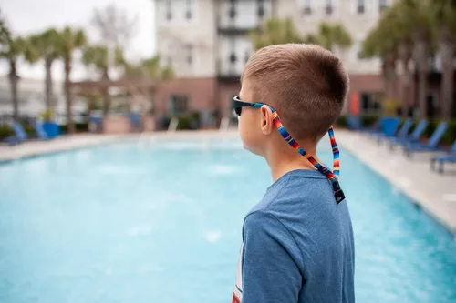 Vista 4 de Ukes Correas para gafas de sol y gafas de algodón para niños, paquete de 3 (gafas no incluidas)