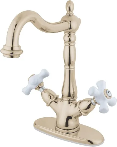 Vista 6 de Kingston Brass KS1493PX - Grifo para fregadero de buque, latón antiguo