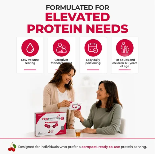 Vista 3 de PreProtein Paquetes de proteína líquida, 0.53 oz de proteína de colágeno, sin azúcar, cereza, 1 onza líquida de una sola porción, paquete de 30