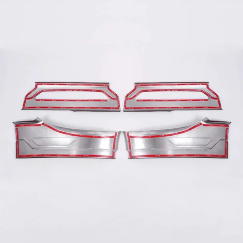 Vista 7 de Inoxidable Interior Puerta Guardia Umbral Umbral Umbral Placa Trim para Land Rover Range Rover Velar 2017 2018