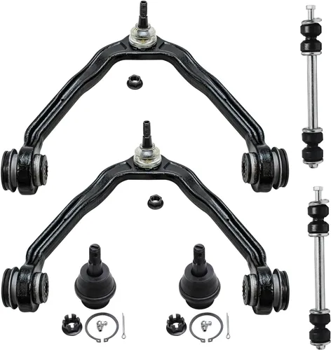 Vista 32 de Detroit Axle - Kit de extremo delantero para Chrysler 300 Dodge Charger 2011-2023 Challenger, 2 Lower Rearward Control Arms 2 Outer Tie Rods 2