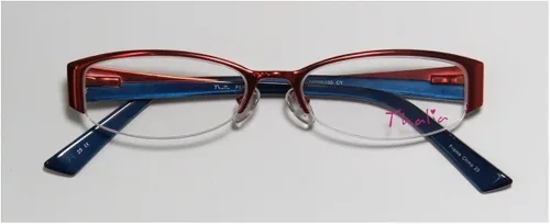 Vista 2 de Thalia Perla - Bisagras flexibles de medio borde para mujer, diseño de vanguardia, lentes auténticos