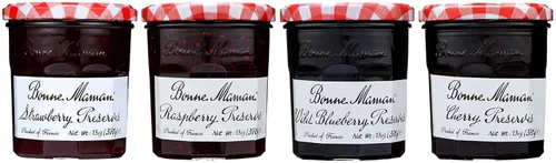 Vista 13 de Bonne Maman Paquete variado de verano (conservas de piña y maracuyá, conservas de mango-melocotón, cuajada de limón), paquete de 3