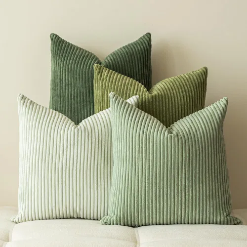 Vista 8 de LANANAS Fundas de almohada neutrales para sofá de 18x18 pulgadas, juego de 4 fundas decorativas de estilo granja boho para sala de estar, sofá