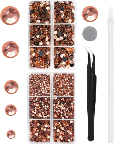 Vista 17 de 6796PCS Diamantes de Imitación Termoadhesivos de Aguamarina Piedras de Cristal de Vidrio para Tela Ropa Camisas Brillantes Parte Trasera Plana