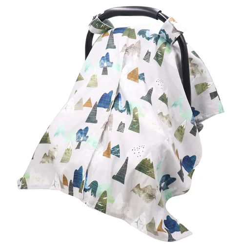 Vista 12 de TANOFAR Funda para Asiento de Coche para Bebé, Toldo para Asiento de Coche con Apertura Peekaboo para Bebés, Toldo Suave y Transpirable para Hoja